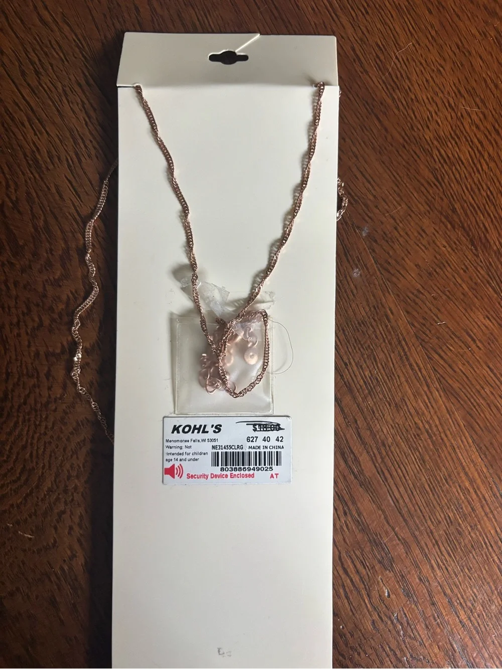 LC Lauren Conrad Rose Gold Butterfly Pendant Necklace